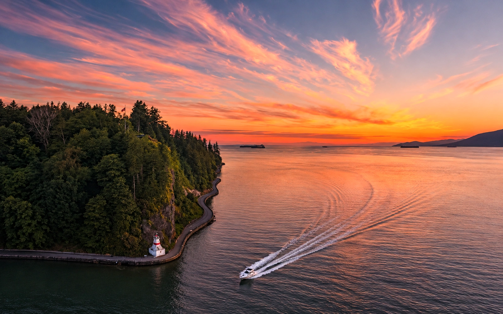 Fresh evening river scenery in Hope British Columbia